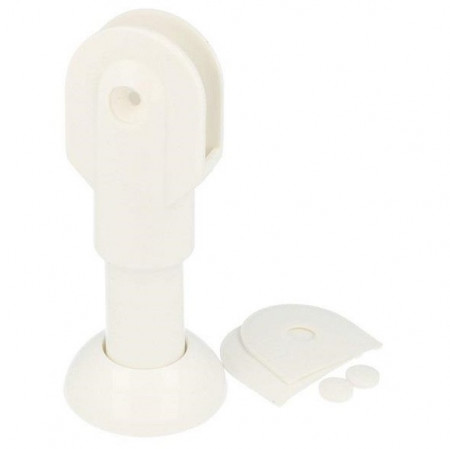 Picior plastic pentru cabina toaleta alb