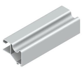 Profil vertical Round aluminiu 2900mm sistem usi glisante Terra 10mm Syskor