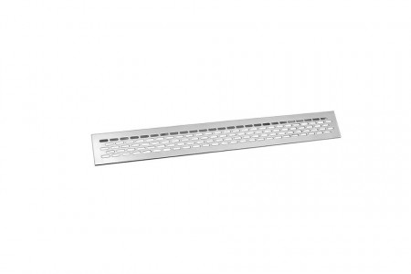 Grila de aerisire 484x60 mm perforatii ovale aluminiu