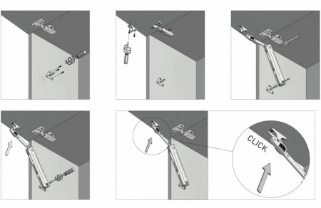 Piston de ridicare MINILIFT crom