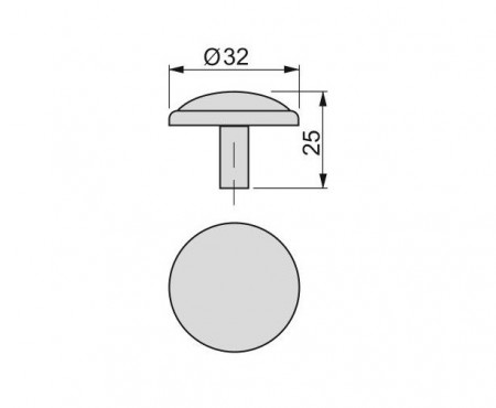Buton mobila Mali bronz antic