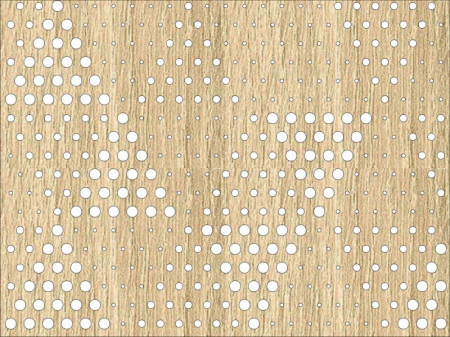 Panou perforat din HDFLACCATO FISH OAK