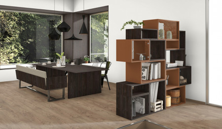 LAMINATE - H1199 Stejar Thermo negru-brun ST12