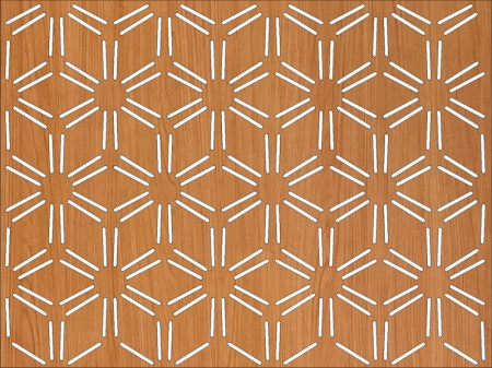 Panou perforat din HDF model SNOWFLAKES