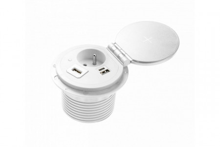 Priza CHARGER PLUS, 1xSCHUKO, 1xUSB A+C, HDMI,incorporabila, incarcare WIRELESS