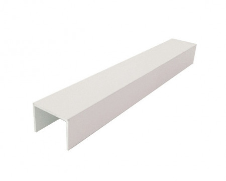 Profil orizontal alb 3m sistem usi glisante Galex Practik 18mm