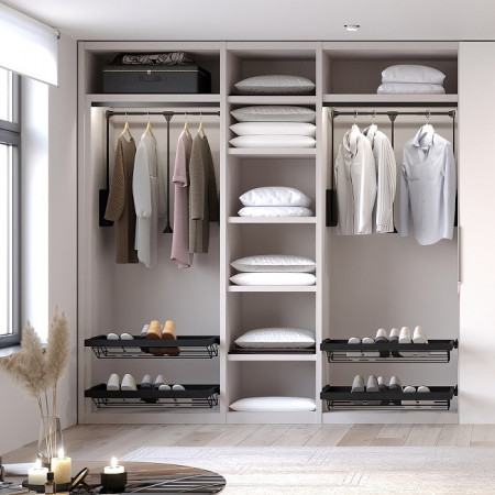 Lift pentru haine 12kg negru accesorii dressing Hack
