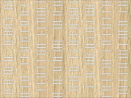 Panou perforat din HDF model FREQUENCY OAK