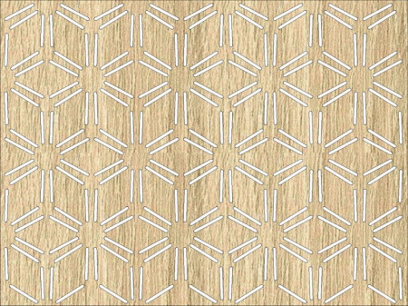 Panou perforat din HDF model SNOWFLAKES