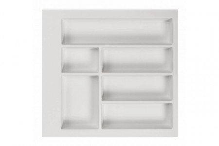 Suport tacamuri plastic,6 compartimentari,antracit/alb 