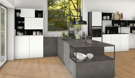 LAMINATE - W1001 Alb Premium colorat in masa