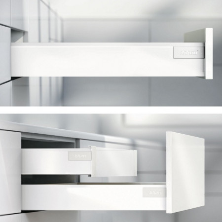 LEGRABOX Pure - Laterala M sertar 270mm alb-sidefat 378M2702SA set Blum