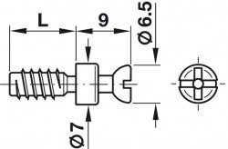 Bolt conectare 263.20.856	demontabil Rafix 