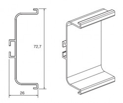 Maner Gola C intermediar inox Opes