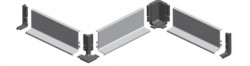 Maner Gola L orizontal superior inox Opes