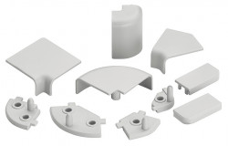 Accesorii antistrop dreptunghiular H11mm plastic alb/negru/gri Hafele
