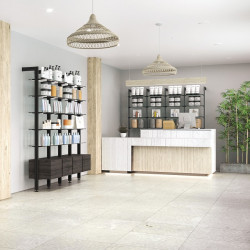 Suport polita pentru polite de sticla sistem modular polite Zero