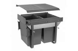 Cos gunoi Practi Eco 450 2x20 L incorporabil antracit