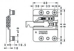 Element de suspendare 807 corp inferior, dreapta