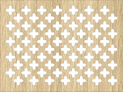 Panou perforat din HDF - LACATTO - GOTICO Oak