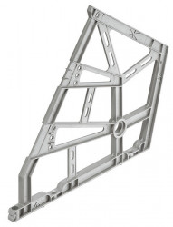 Pantofar cu 3 randuri alb aluminiu 892.14.253 Hafele