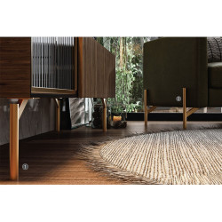 Picior mobila Slide Single H140mm auriu mat