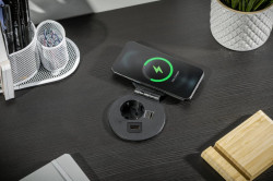 Priza CHARGER PLUS, 1xSCHUKO, 1xUSB A+C, HDMI,incorporabila, incarcare WIRELESS