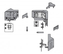 Syncromotion sertar M Tandembox Antaro alb/gri Z33M00E0A6 Blum