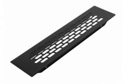 Grila de aerisire 245x60 mm perforatii ovale negru