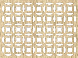 Panou perforat din HDF - LACCATO - SUSANNA OAK