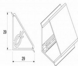 Antistrop triunghiular aluminiu