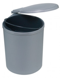 Cos gunoi 13L plastic gri 503.26.023 Hafele