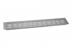 Grila de aerisire 80x500 mm perforatii dreptunghiulare otel