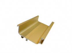 Profil Gola tip C cu canal pentru banda LED (58mm) + capac acoperire, finisaj Aluminiu/ Alb/ Negru/ Auriu mat 4m