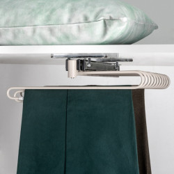 Suport 11 pantaloni extractibil gri stone accesorii dressing Hack