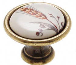 Buton portelan mobila P07.01.81.D1G spic de grau Giusti