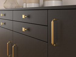 Maner pentru mobilier bucatarie 2440-170ZN87 finisaj auriu periat Siro