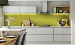 Panou antistrop Alusplash Olive Green/Arctic White 564.64.007 Hafele