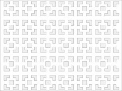 Panou perforat din HDF - LACATTO - DAMASCO WHITE