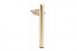 Picior mobilier RONDA H180 mm, negru/auriu