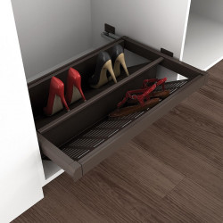 Suport pentru pantofi cu rama inclusa maro accesorii dressing Moka