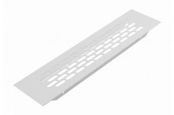 Grila de aerisire 245x60 mm perforatii ovale alb mat
