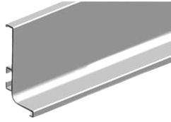 Maner Gola L orizontal superior aluminiu anodizat Opes