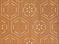 Panou perforat din HDF model HEXATILE