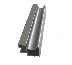 Profil vertical Trend 2.7m inox sistem usi glisante Galex Practik 10mm