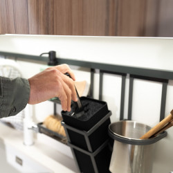 Suport pentru cutite, accesorii de bucatarie Titane, gri antracit