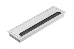 Trecere cablu dreptunghiulara 80x280mm, aluminiu