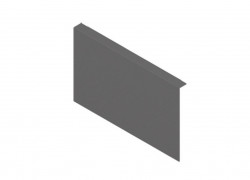 AMBIA-LINE Adaptor pt perete posterior din lemn pt sertar LEGRABOX/MERIVOBOX C, gri orion ZC7A0U0C