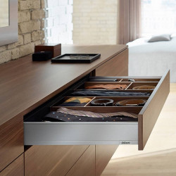 LEGRABOX Pure - Laterala M sertar 270mm argintiu polar 770M2702S set Blum