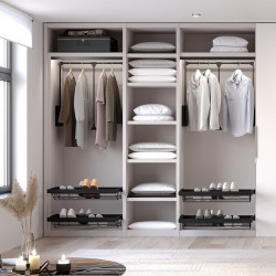 Lift pentru haine 12kg negru accesorii dressing Hack
